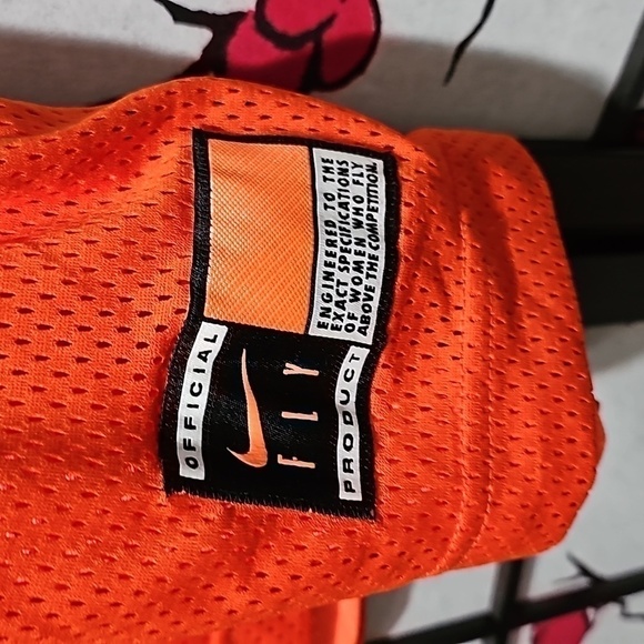 Nike‎ Reversible Orange Mesh Tank Jersey Top NWT XXL - Picture 7 of 11